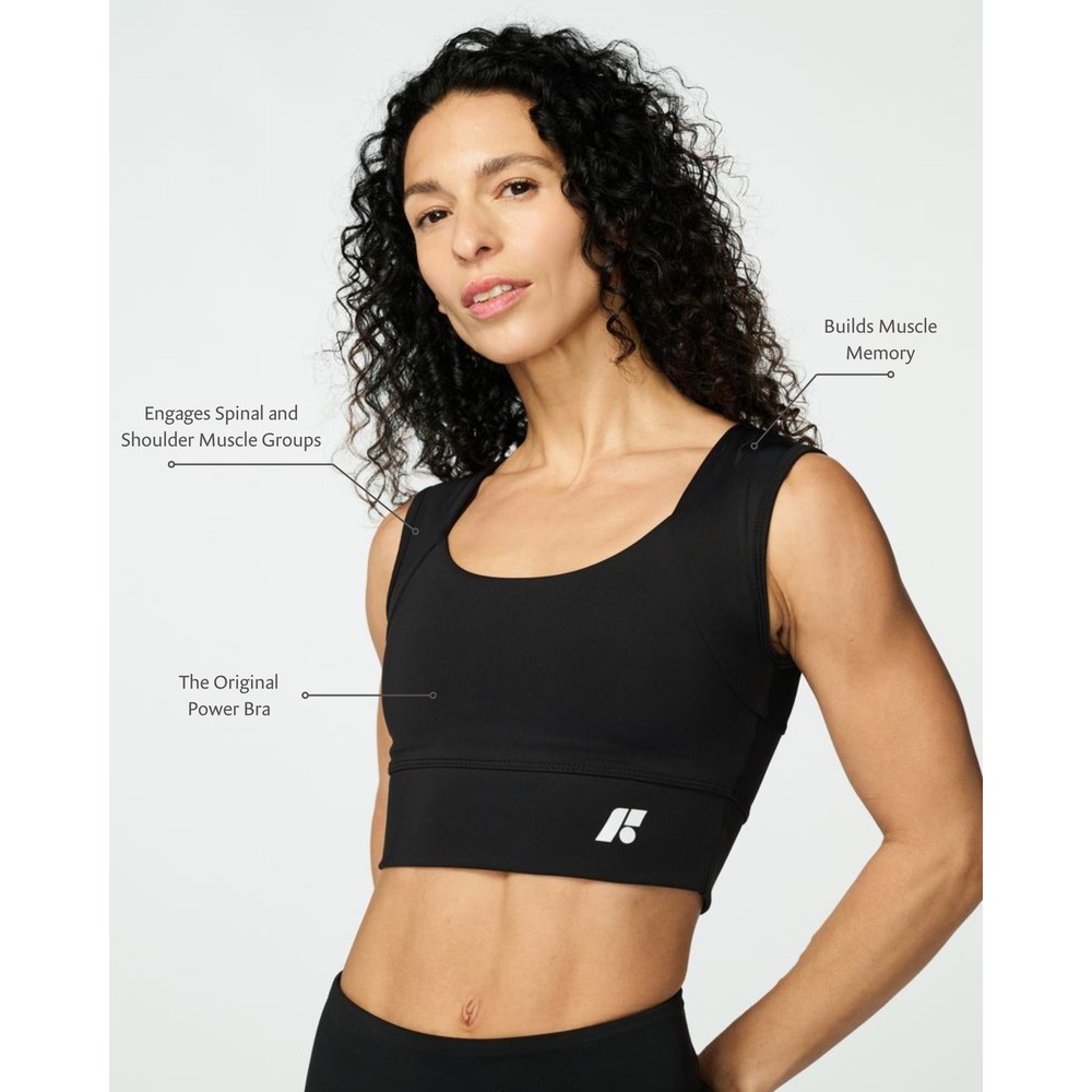 Forme Power Bra Black Posture Corrective Sports Bra Size Medium